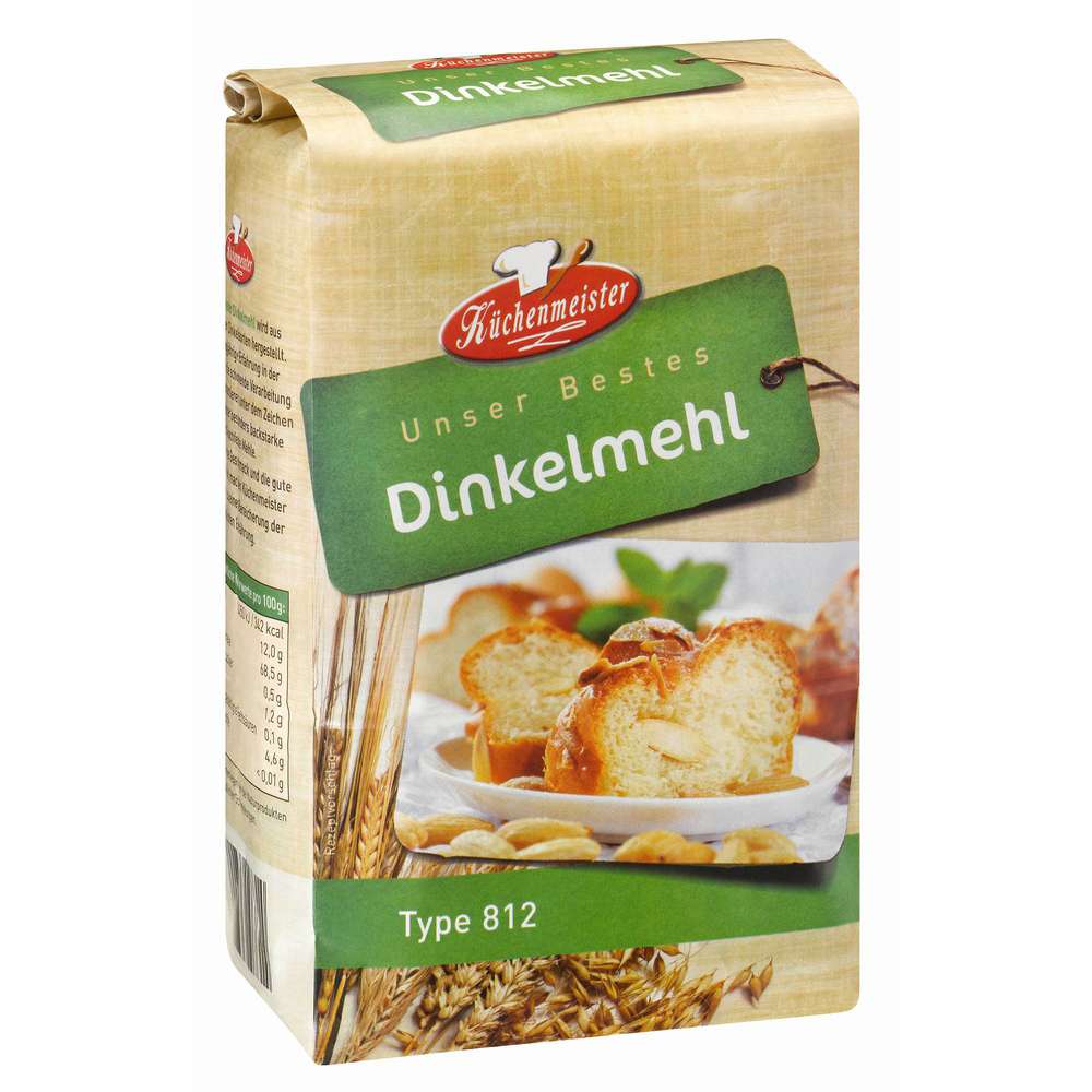 Produktabbildung Küchenmeister Dinkelmehl, Typ 812
