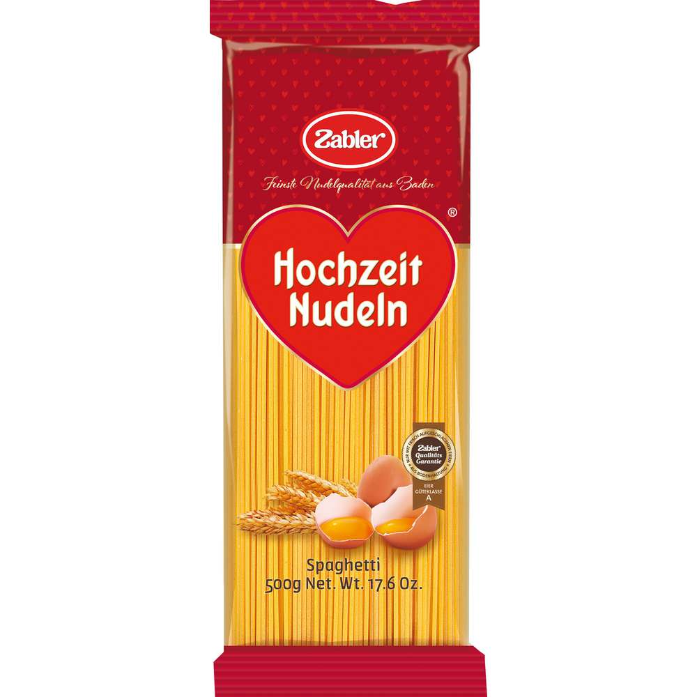 Produktabbildung Zabler Hochzeit Nudeln Spaghetti