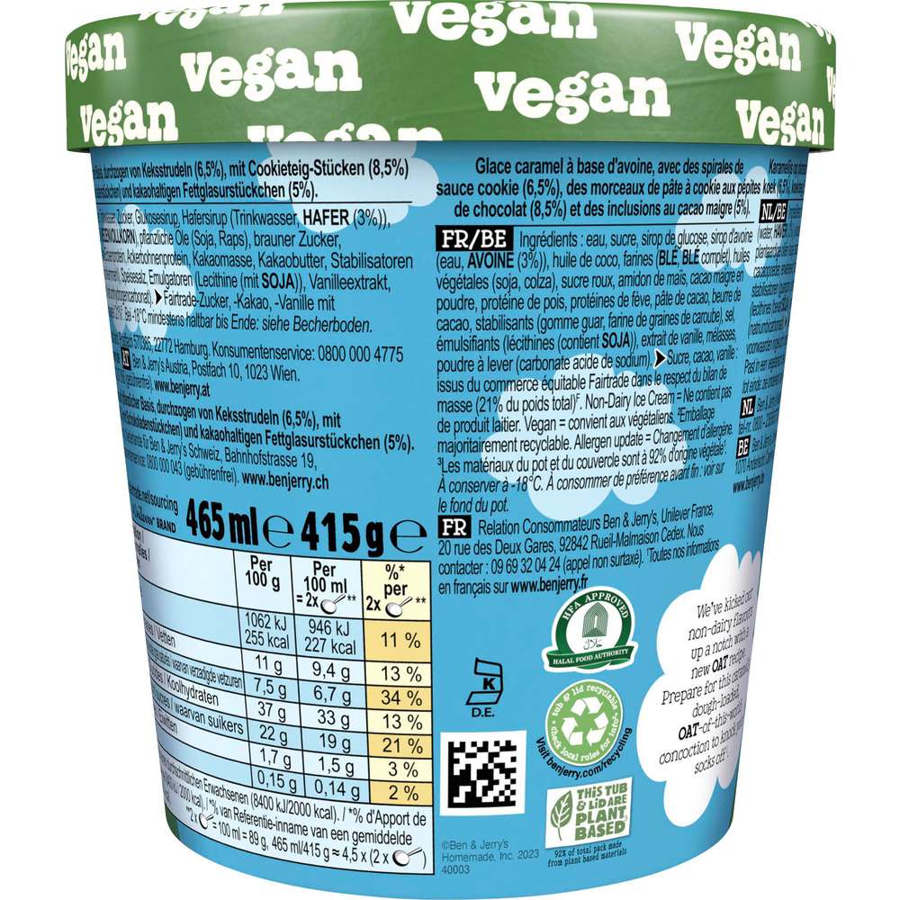 Produktabbildung Ben & Jerry's Eis Cookie Dough vegan