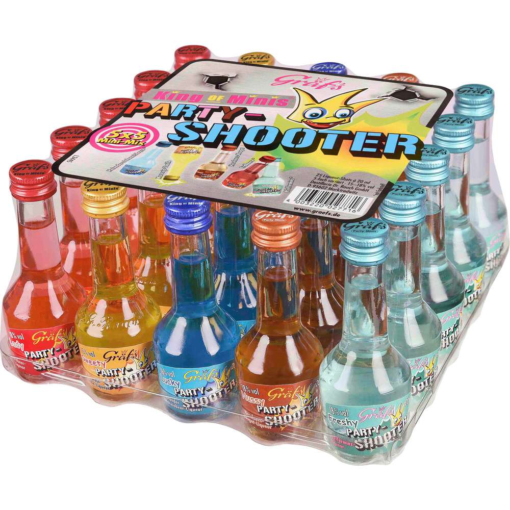 Produktabbildung Gräf's Party-Shooter 5x5 Mix 25 x ,02 l