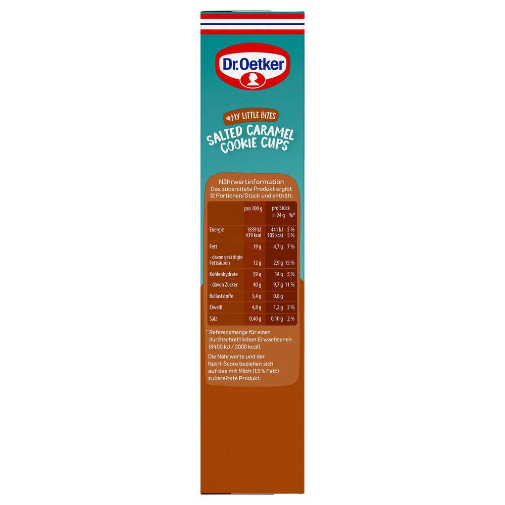 Produktabbildung Dr. Oetker Backmischung, Salted Caramel Cookie Cups