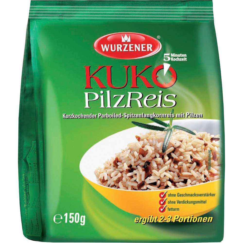 Produktabbildung Wurzener Kurzkoch-Reisgericht mit Pilz