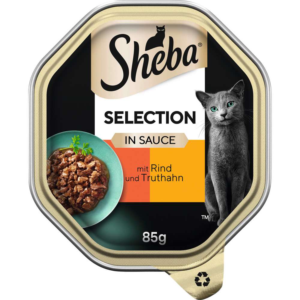 Produktabbildung Sheba Katzen-Nassfutter Rind/Truthahn