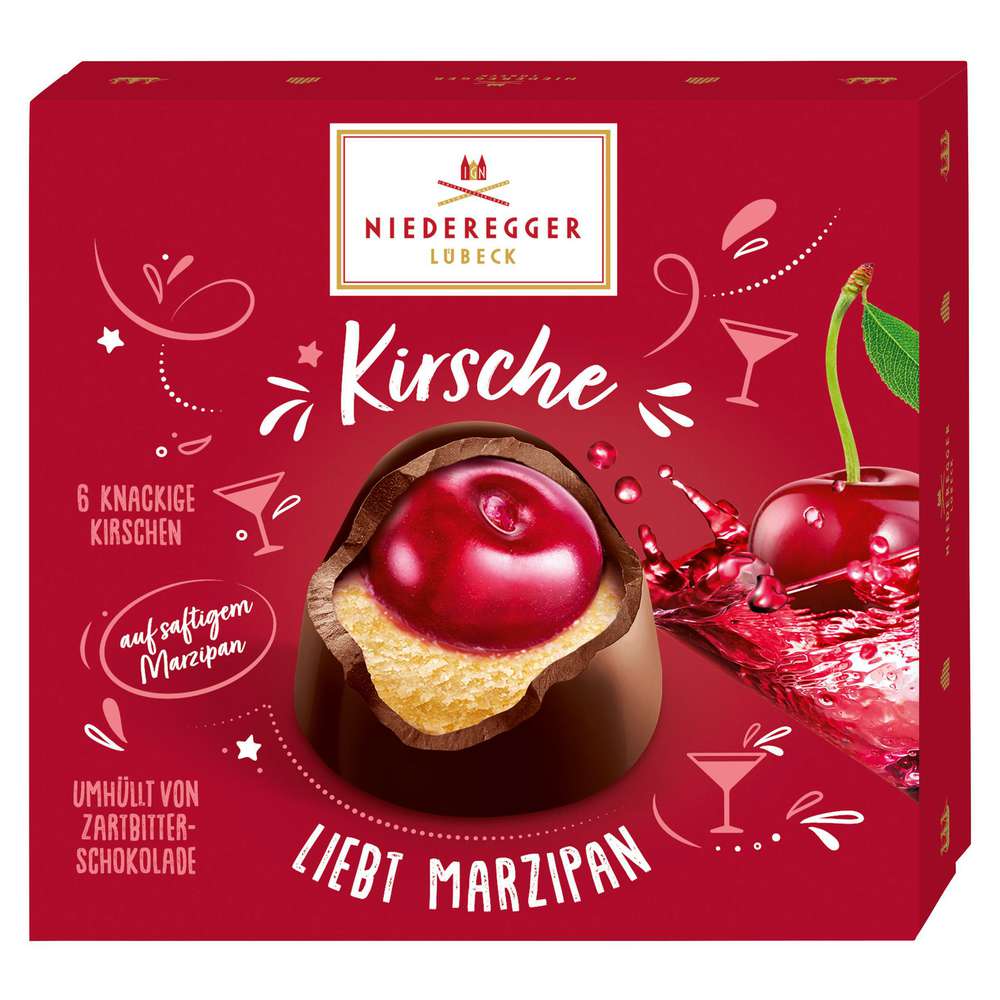 Produktabbildung Niederegger Pralinen Marzipan-Kirsch