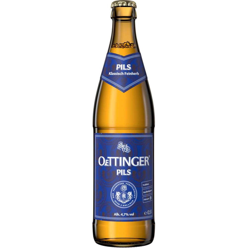 Produktabbildung Oettinger Pilsener Bier, 4,7 %