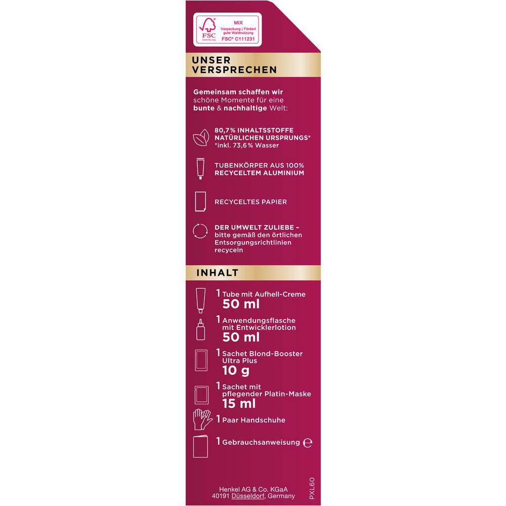 Produktabbildung Poly Palette Haarfarbe Creme Coloration, 100 Ultrablond