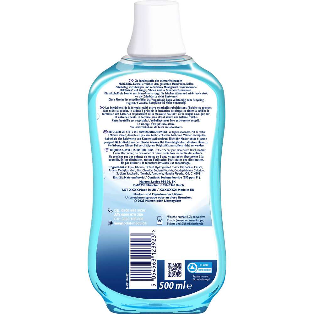 Produktabbildung Odol Med 3 Mundspülung Original, ohne Alkohol