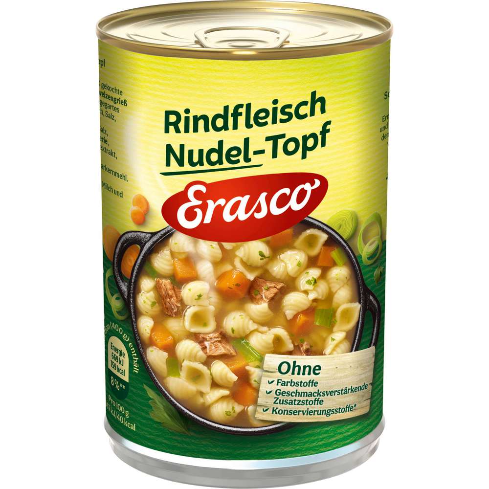 Produktabbildung Erasco Rindfleisch-Nudeltopf