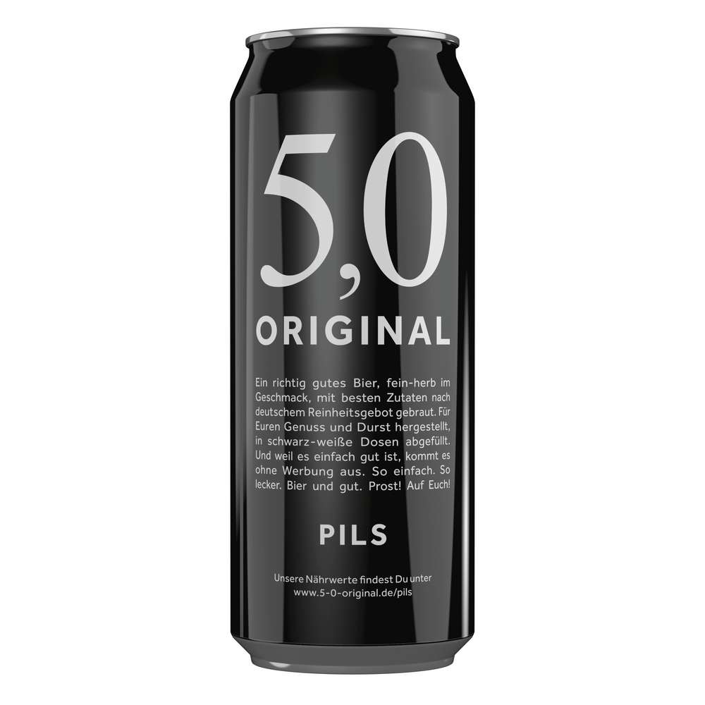 Produktabbildung 5,0 Original Pilsener Bier 5%
