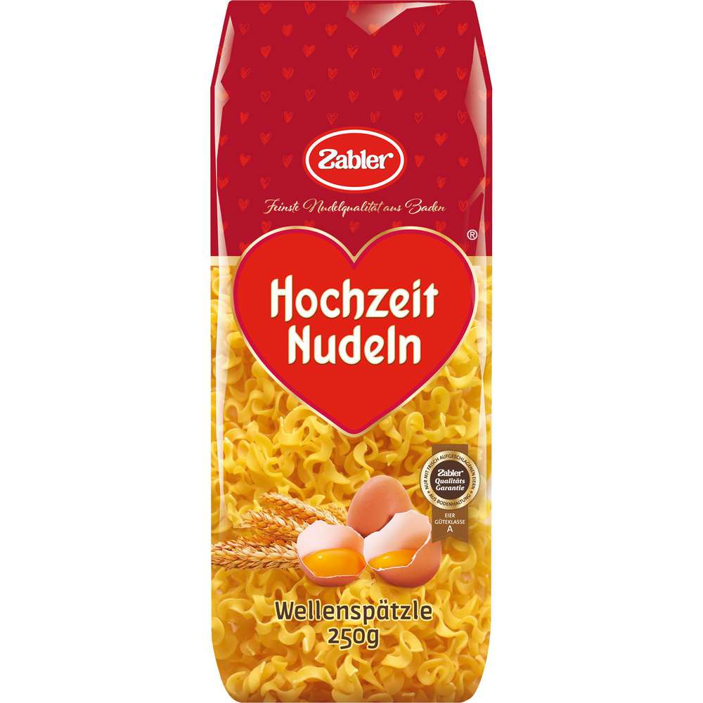 Produktabbildung Zabler Hochzeit Nudeln Wellenspätzle