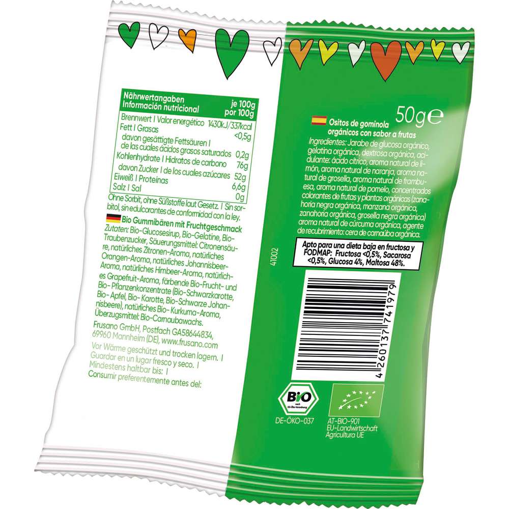 Produktabbildung Frusano Bio Fruchtgummi Fili-Bären