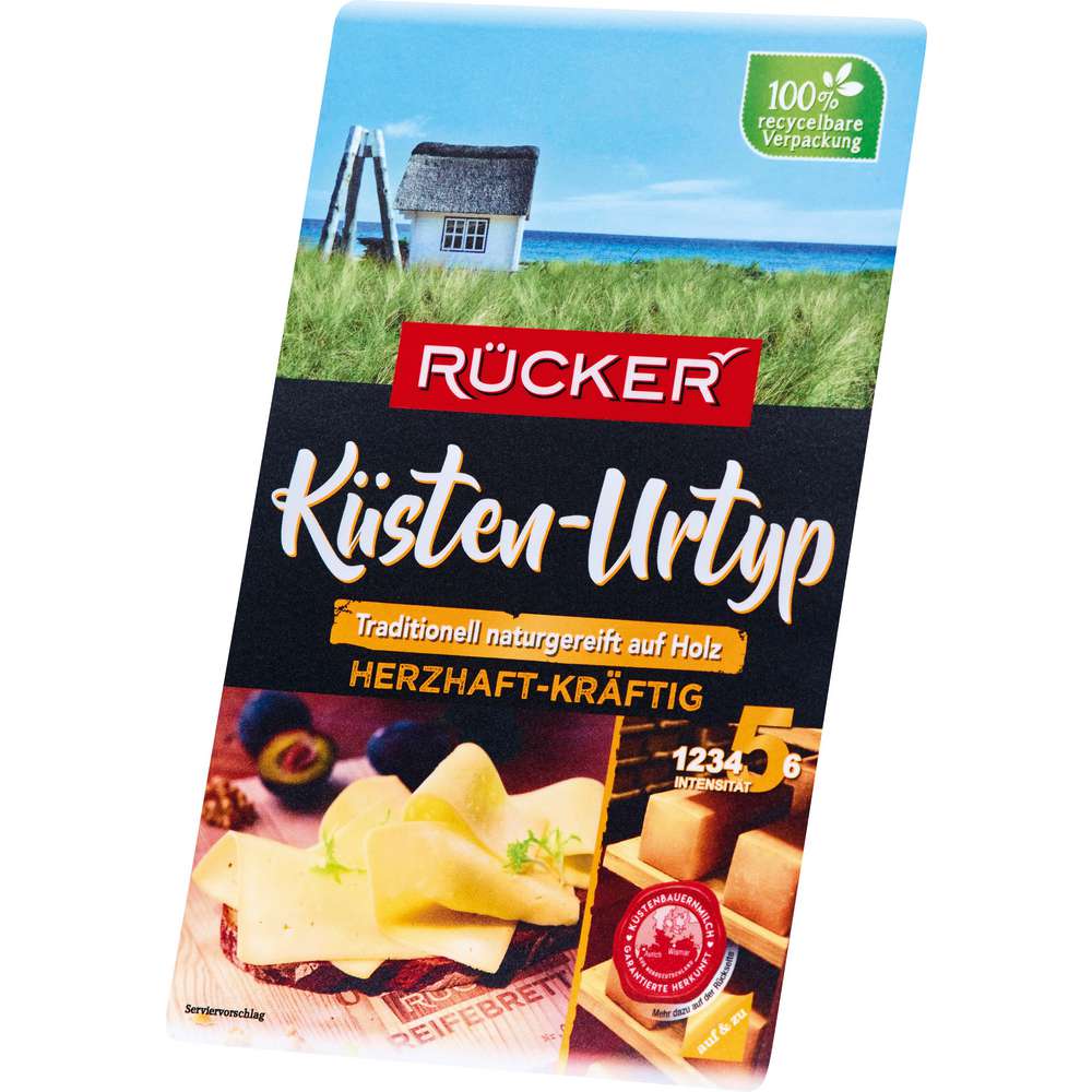 Produktabbildung Rücker Käsescheiben Küsten-Urtyp, herzhaft-kräftig