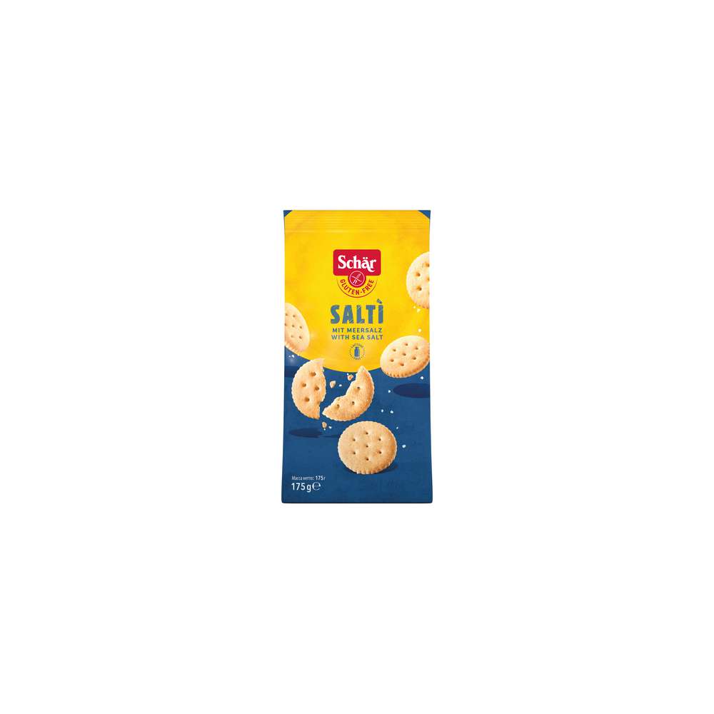 Produktabbildung Schär Cracker mit Meersalz, glutenfrei