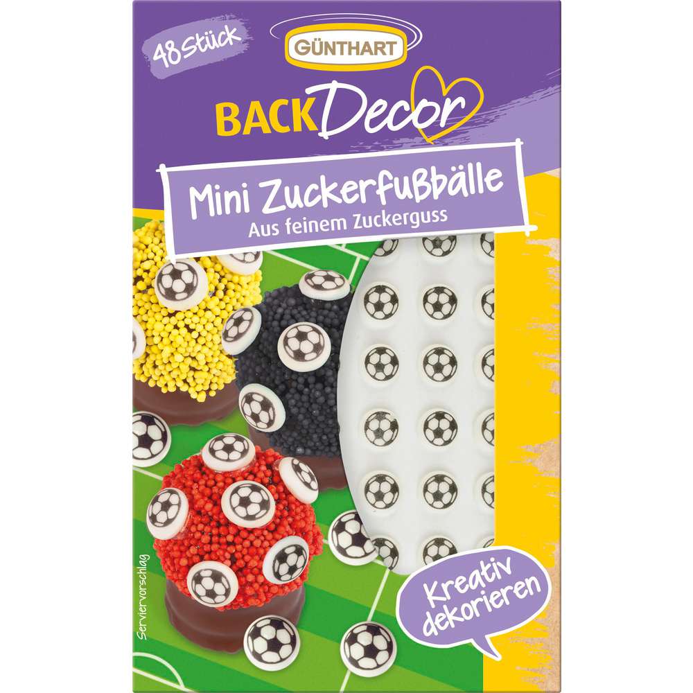 Produktabbildung Günthart Zuckerguss-Fußbälle, Mini