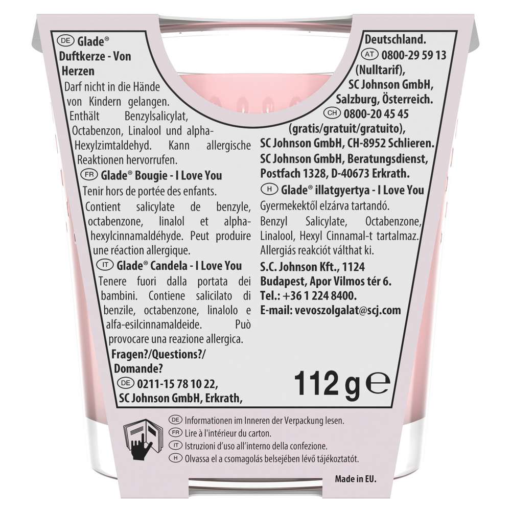 Produktabbildung Glade Duftkerze Von Herzen