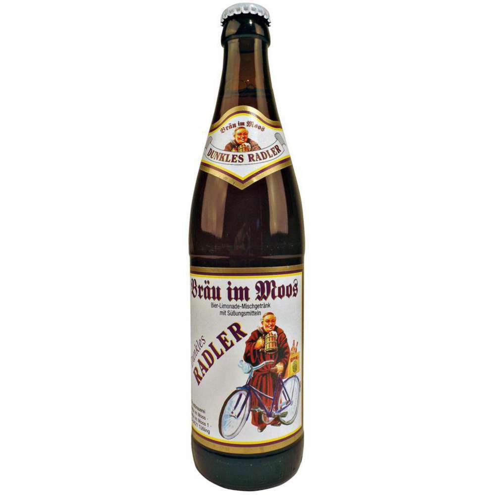 Produktabbildung Bräu im Moos Biermischgetränk, Dunkles Radler 2,6%