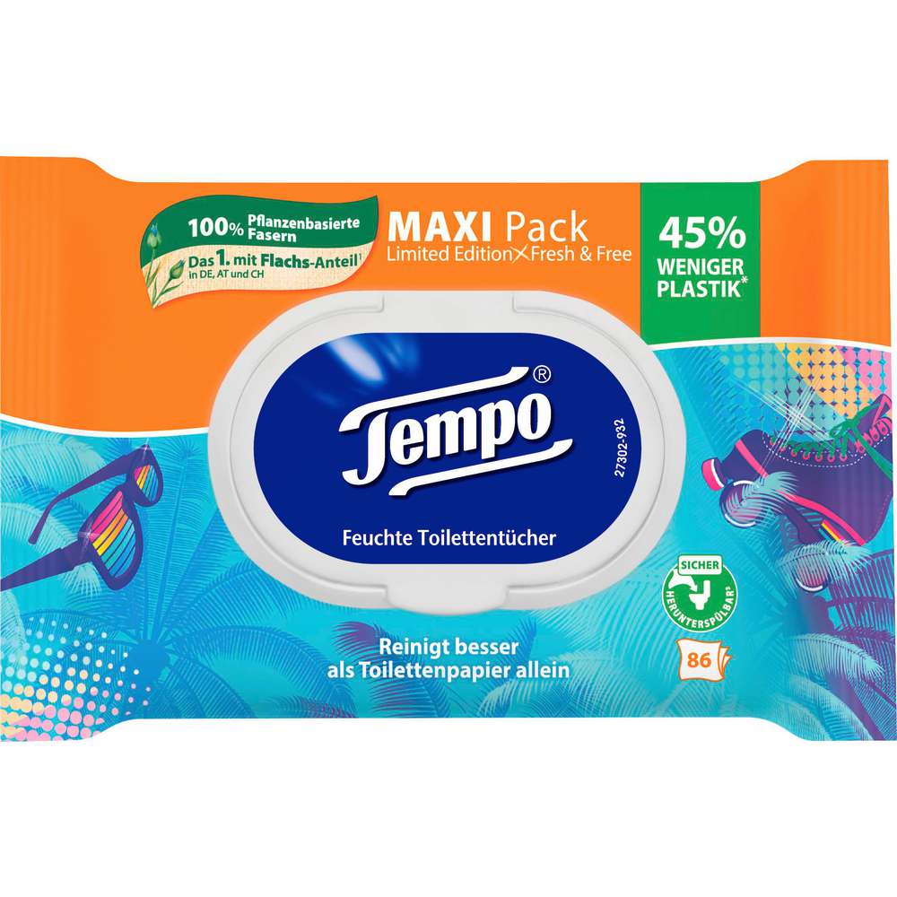 Produktabbildung Tempo Feuchtes Toilettenpapier, Green Harmony