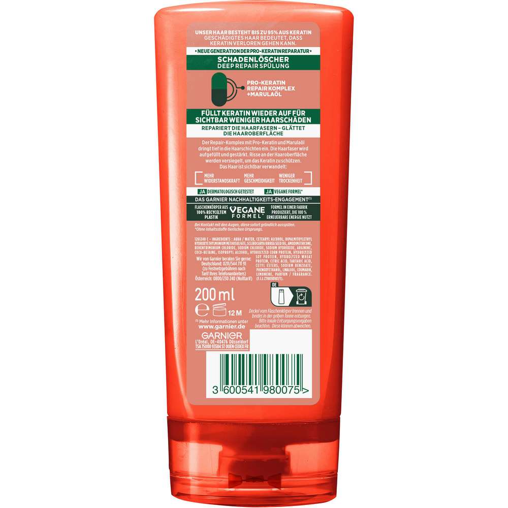 Produktabbildung Garnier Haarspülung Fructis, Schaden Löscher