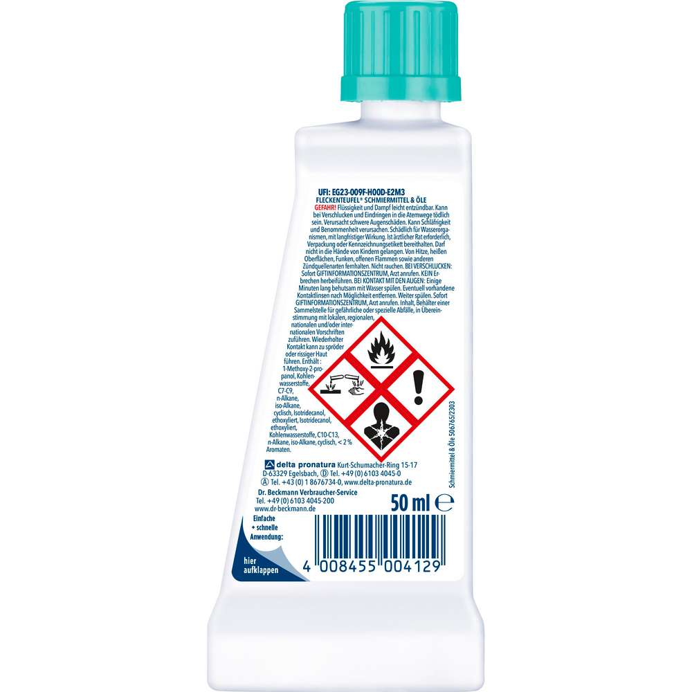 Produktabbildung Dr. Beckmann Fleckenteufel, Schmiermittel & Öl