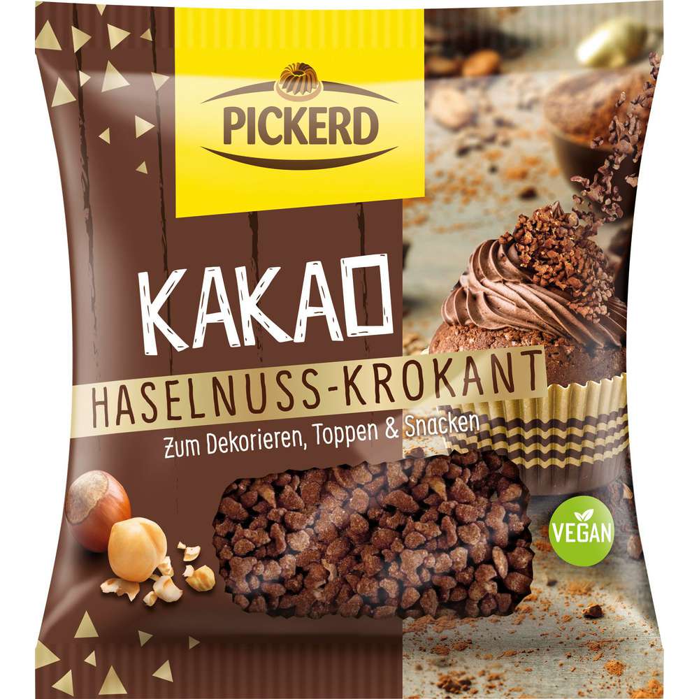 Produktabbildung Pickerd Kuchendeko Kakao Haselnuss-Krokant