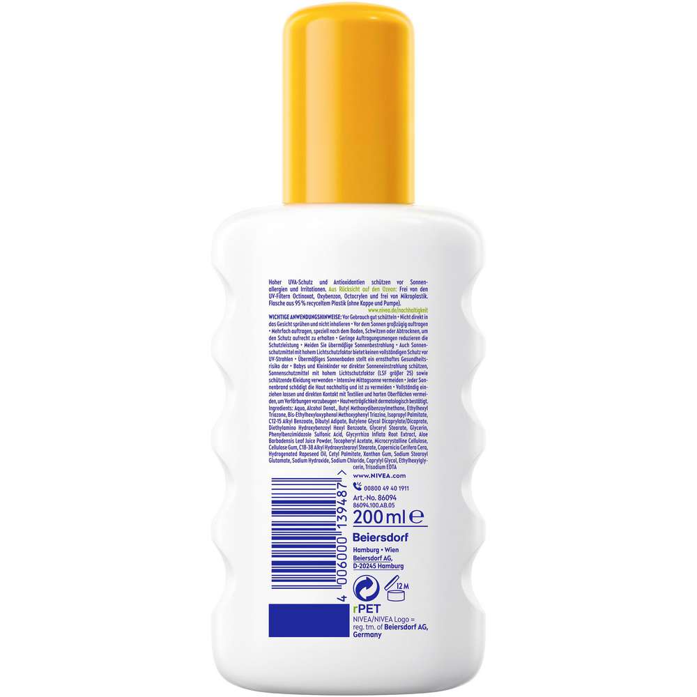 Produktabbildung Nivea Sun Spray Sensitiv LSF 50+