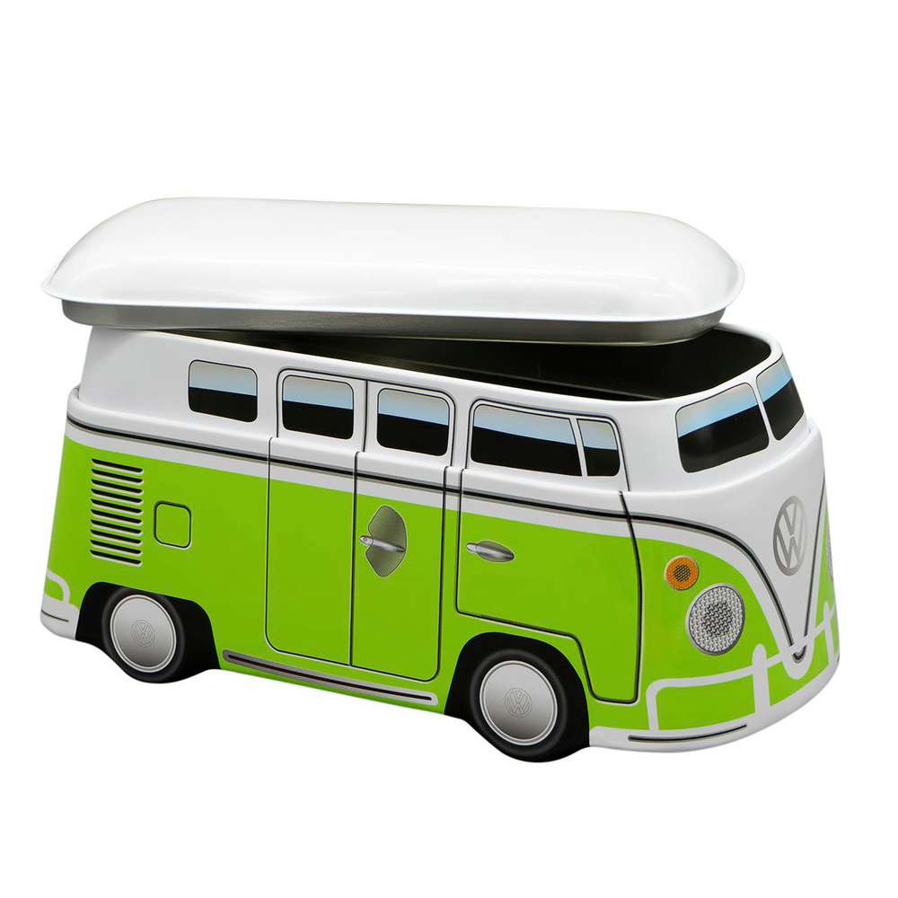 Produktabbildung GEDA LABELS GMBH Keksdose VW Bulli, grün