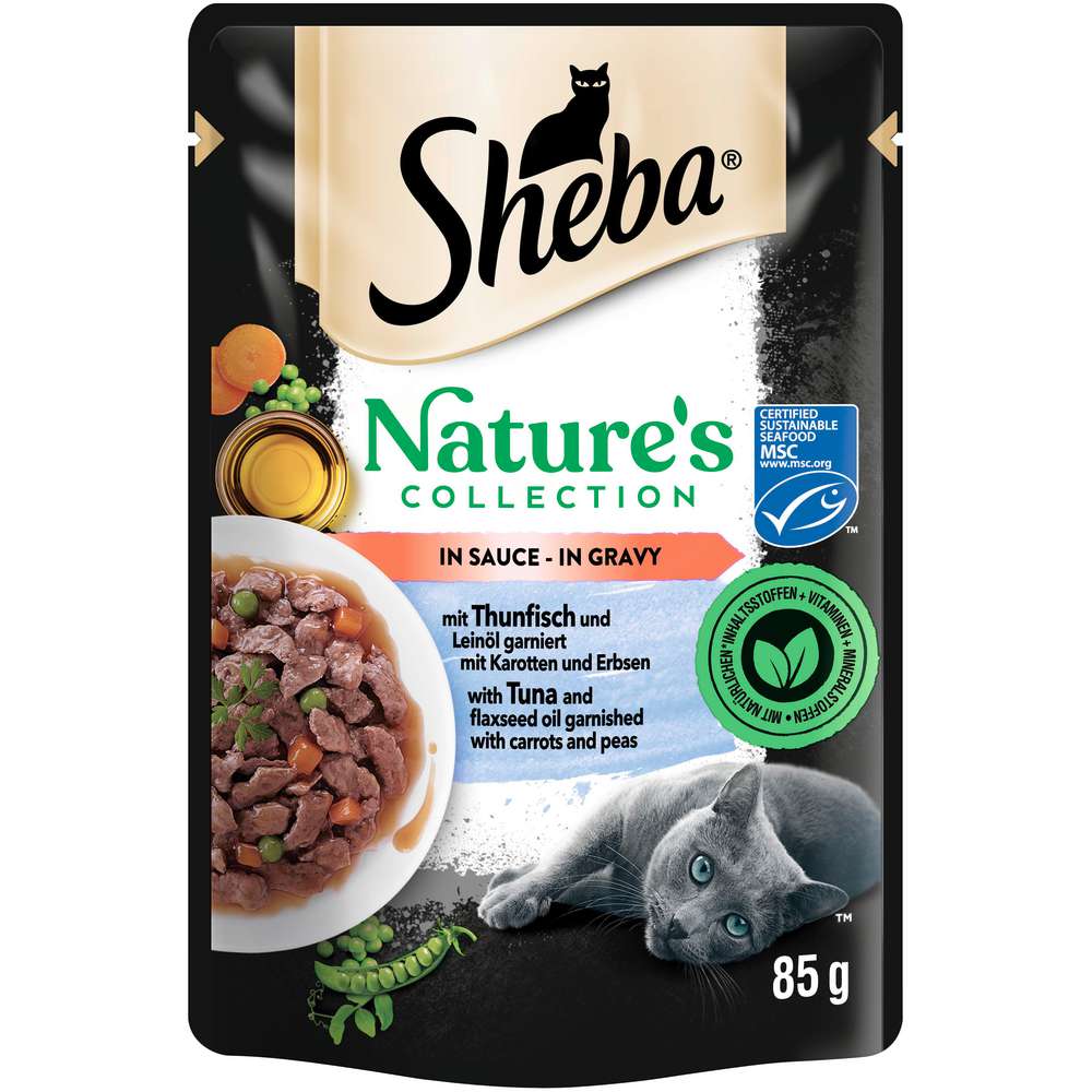 Produktabbildung Sheba Katzen-Nassfutter Natures, Thunfisch/Leinöl
