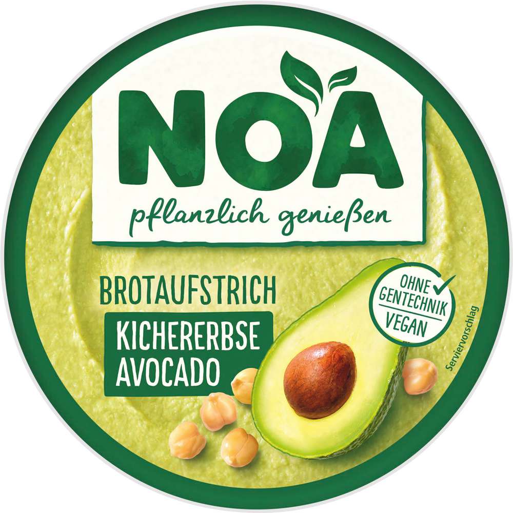 Produktabbildung Noa Brotaufstrich, Kichererbsen/Avocado