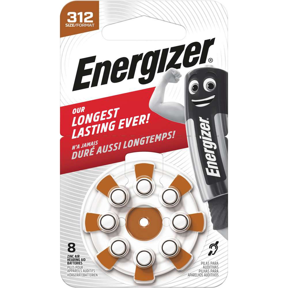 Produktabbildung Energizer Hörgerätebatterie Zinc-Air ENR EZ Turn & Lock (312) 1,4 Volt