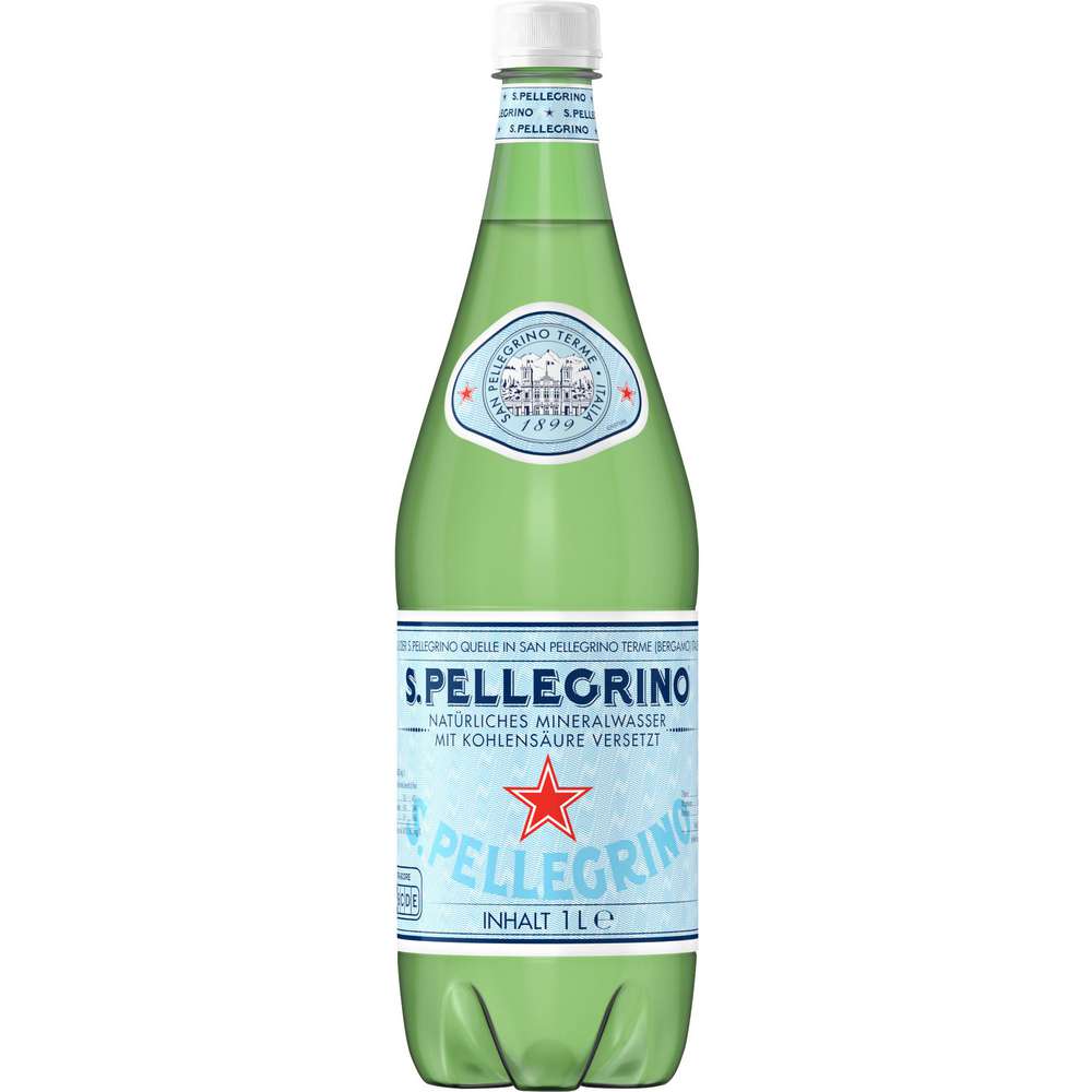Produktabbildung San Pellegrino Mineralwasser, mit Kohlensäure