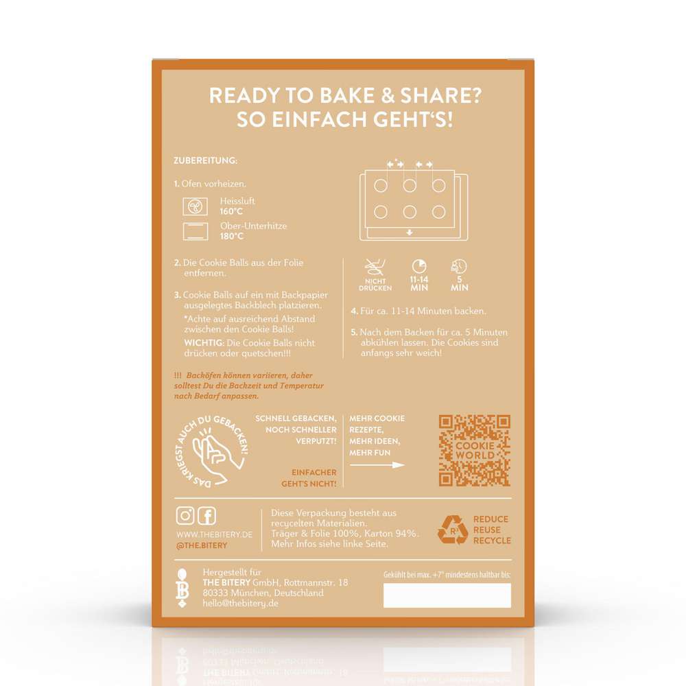 Produktabbildung THE BITERY Cookie Teig, Macadamian White Chocolate