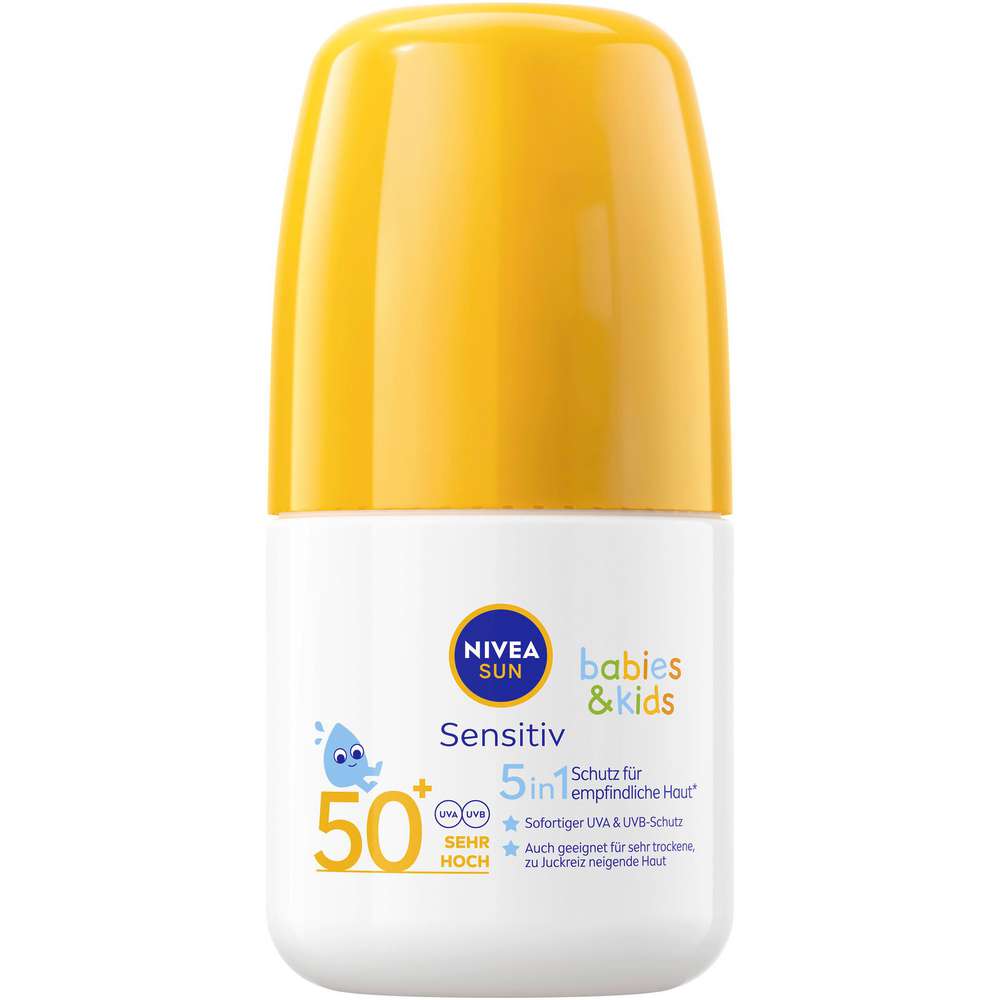 Produktabbildung Nivea Sonnenschutz Roll-On Kids Sensitiv, LSF 50+