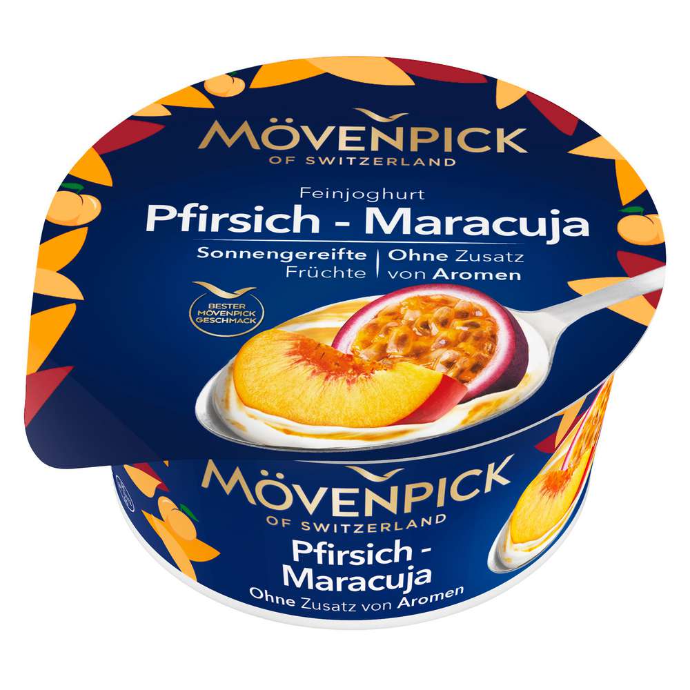 Produktabbildung Mövenpick Feinjoghurt, Pfirsich-Maracuja