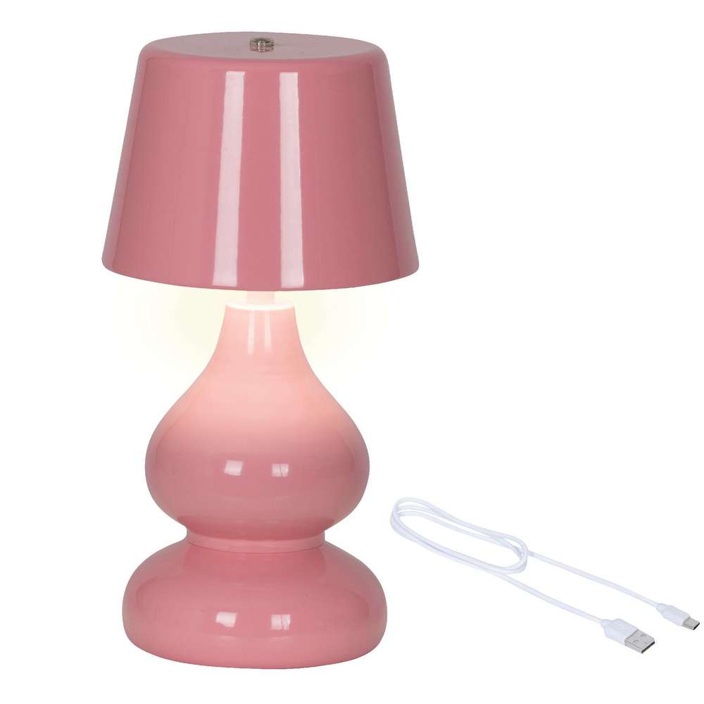 Produktabbildung Kaemingk LED Wiederaufladbare Tischlampe, rosa