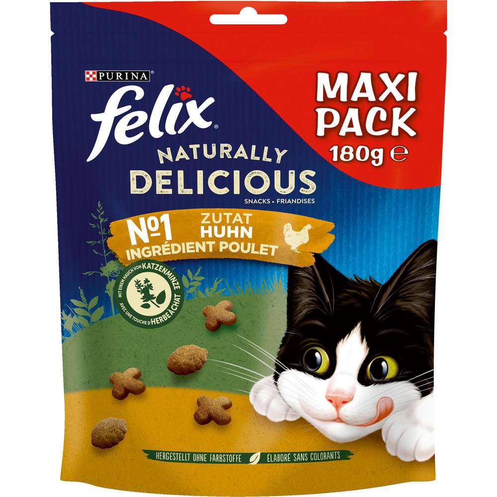 Produktabbildung Felix Katzen-Snack Naturally Delicious , Huhn/Katzenminze