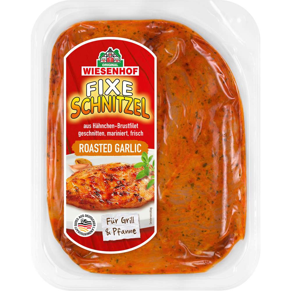 Produktabbildung Wiesenhof Hähnchen Minutensteaks Fixe Schnitzel, Roasted Garlic