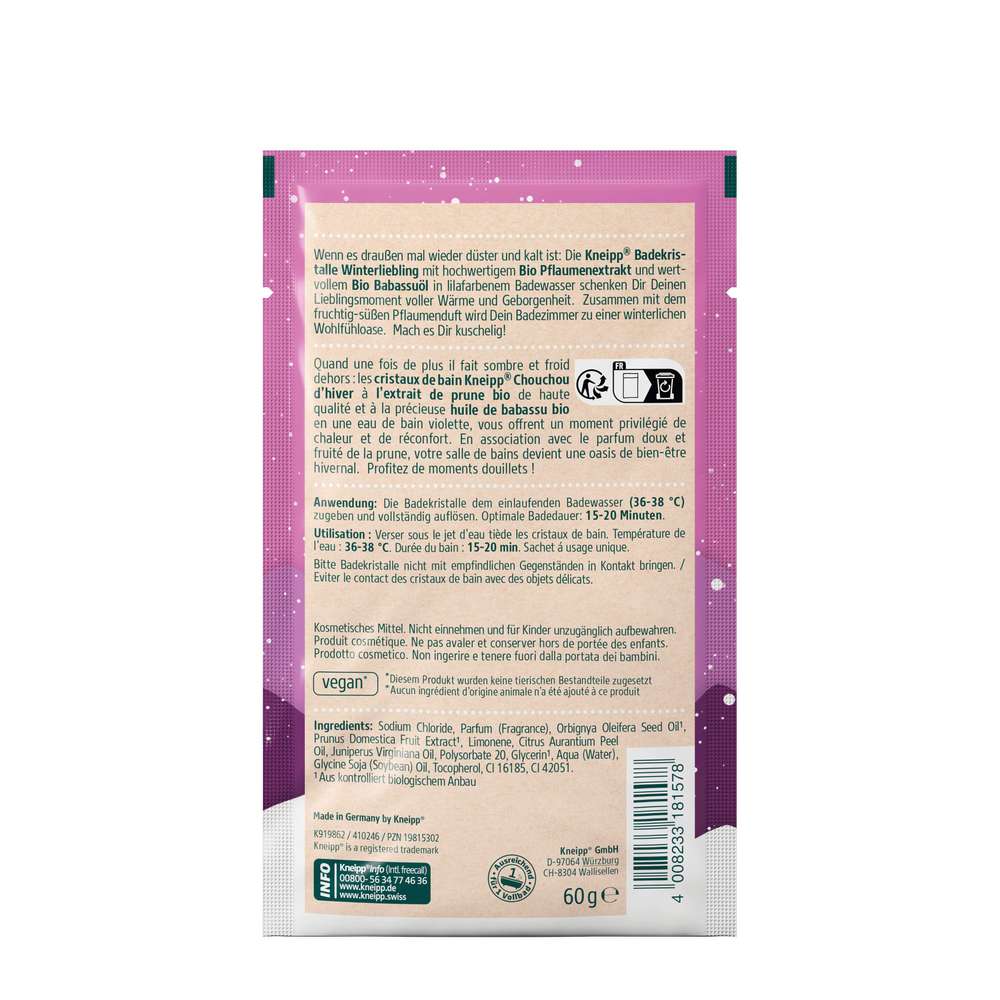 Produktabbildung Kneipp Badekristalle Winterliebling, Bio Pflaume