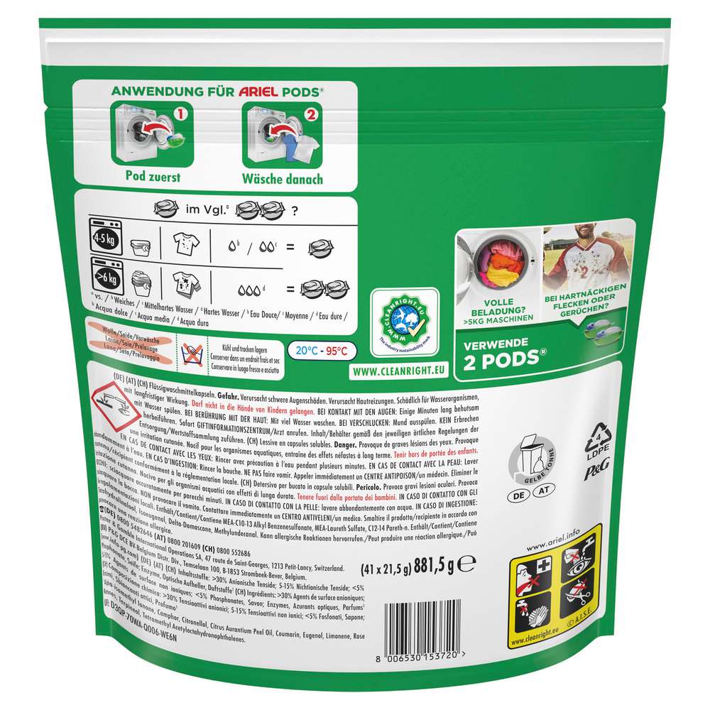 Produktabbildung Ariel Universal-Waschmittel, Pods All-in-1