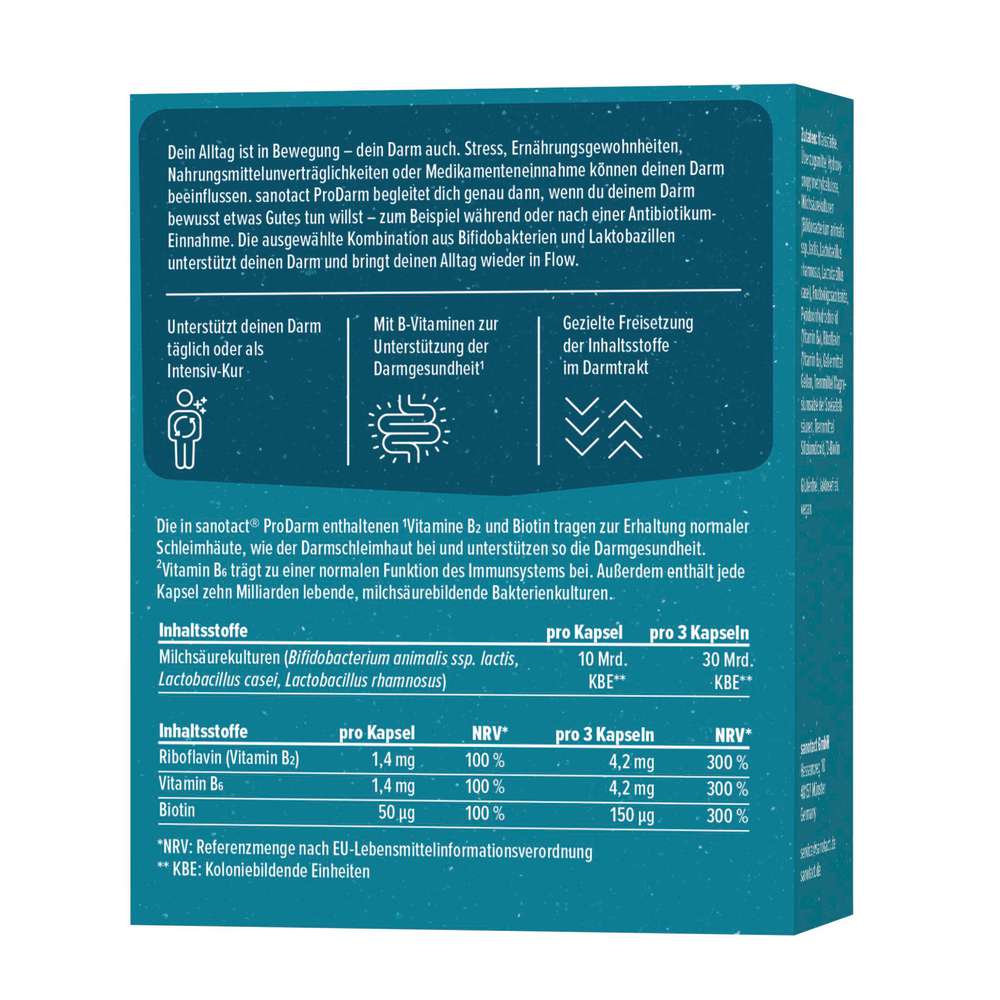 Produktabbildung sanotact Pro Darm Kapseln