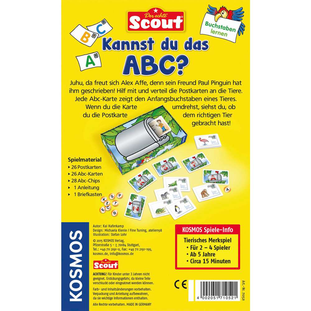 Produktabbildung Kosmos Scout - Kannst du das ABC?