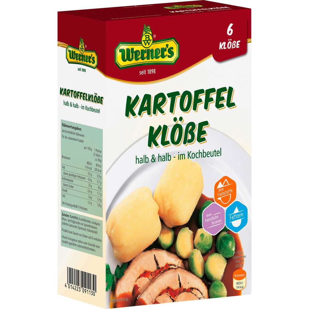 Produktabbildung Werner's Kartoffelklöße