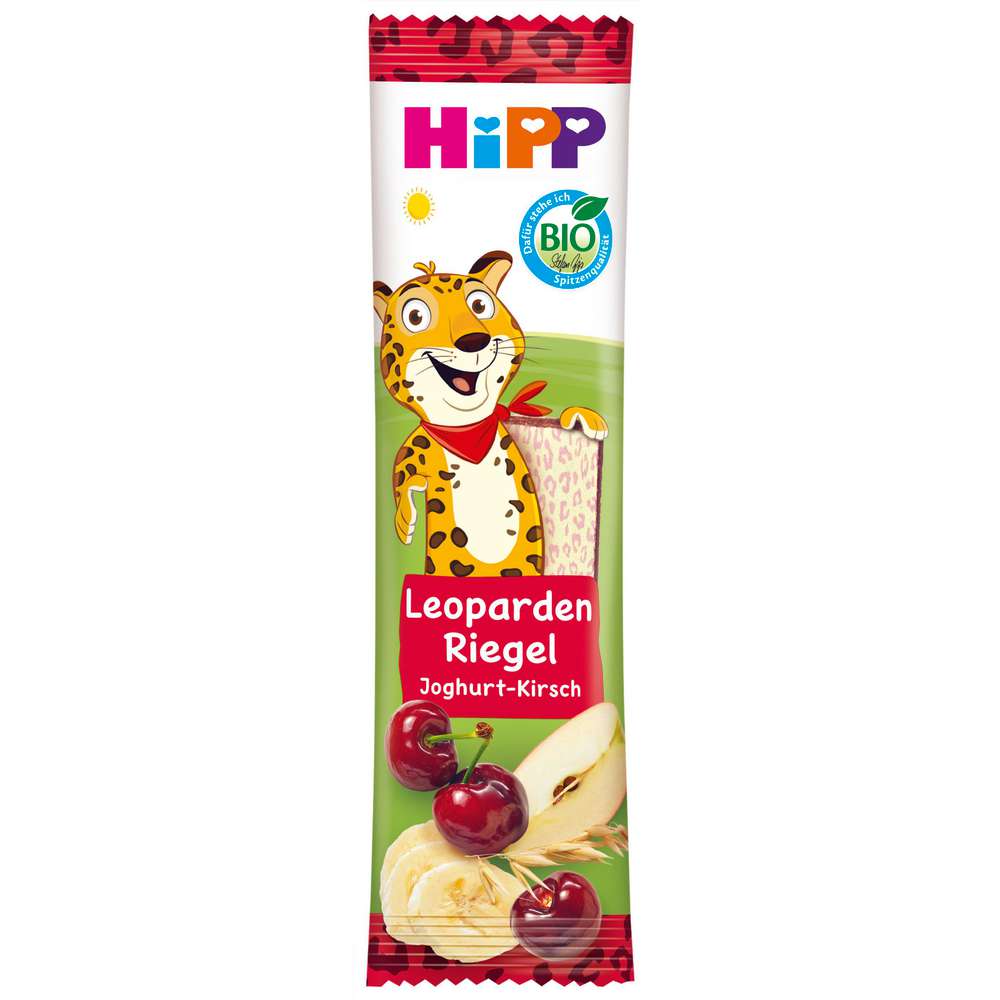 Produktabbildung Hipp Bio Kinder Fruchtriegel, Joghurt/Kirsch/Banane