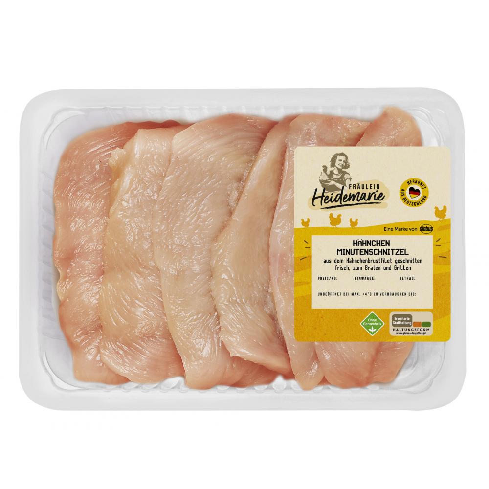 Produktabbildung keine Marke Fräulein Heidemarie  Hähnchen-Minutenschnitzel, 400 g