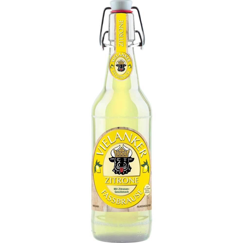 Produktabbildung Vielanker Fassbrause Zitrone, alkoholfrei