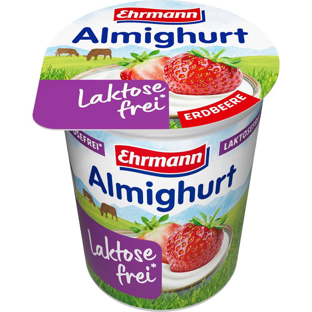 Produktabbildung Ehrmann Joghurt Almighurt Laktosefrei, Erdbeere