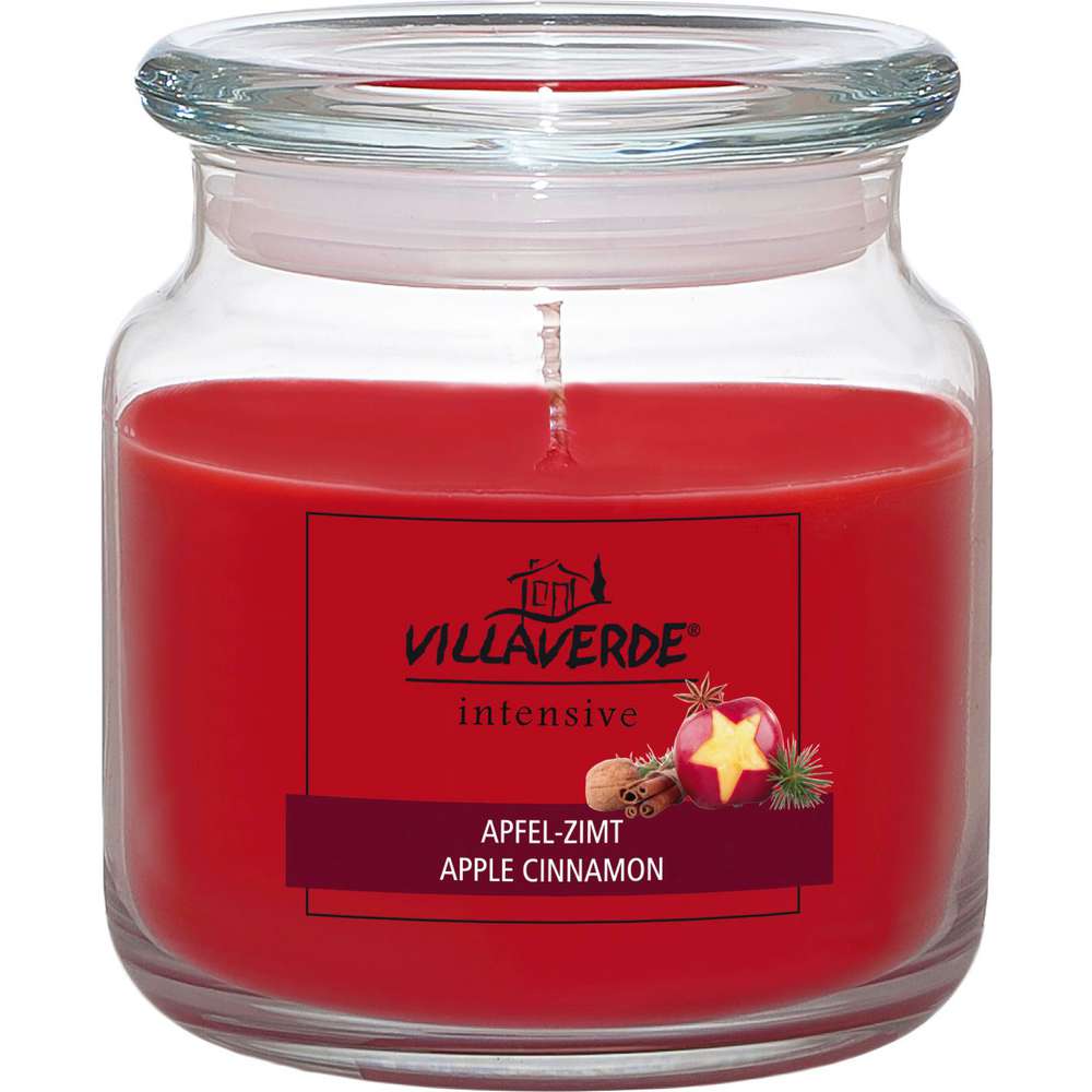 Produktabbildung Villa Verde Duftkerze im Glas, Apfel-Zimt
