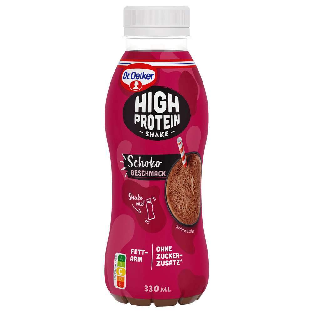 Produktabbildung Dr. Oetker High Protein Shake Schokogeschmack, fettarm