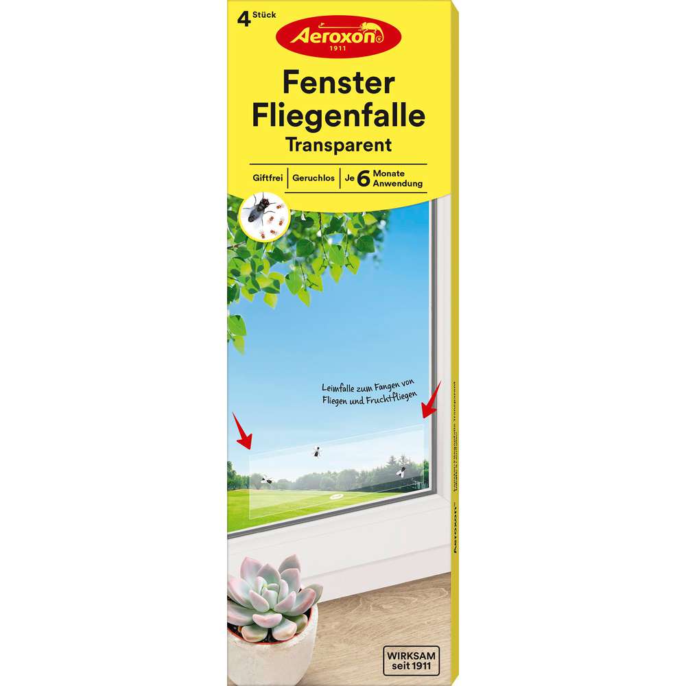 Produktabbildung Aeroxon Fenster-Fliegenfalle, transparent