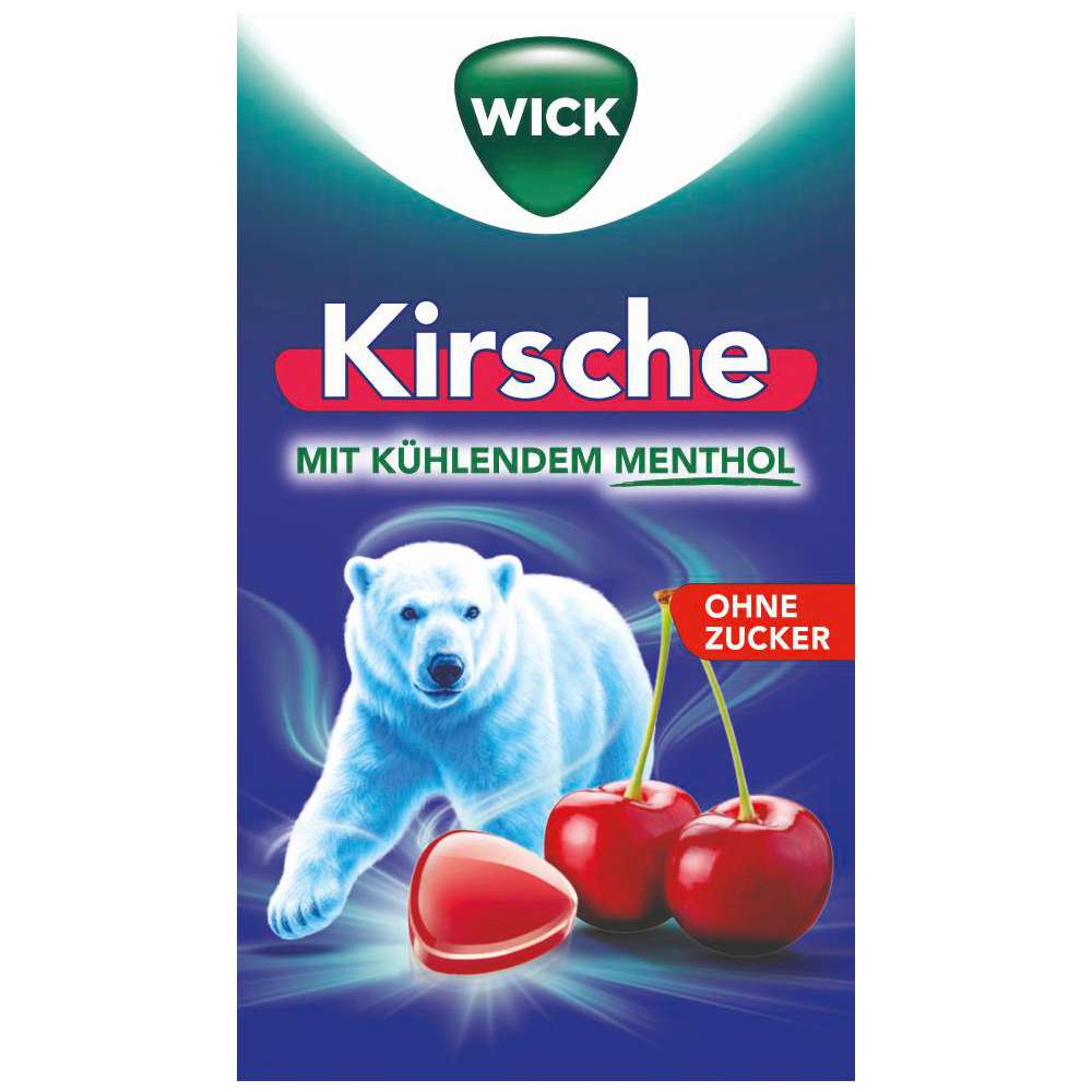 Produktabbildung Wick Bonbons Kirsche-Eukalyptus, ohne Zucker