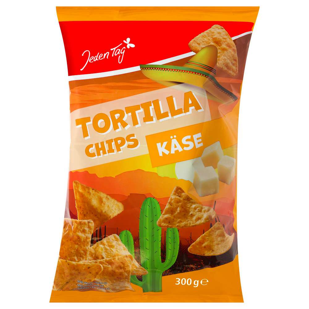 Produktabbildung Jeden Tag Tortilla Chips, Käse